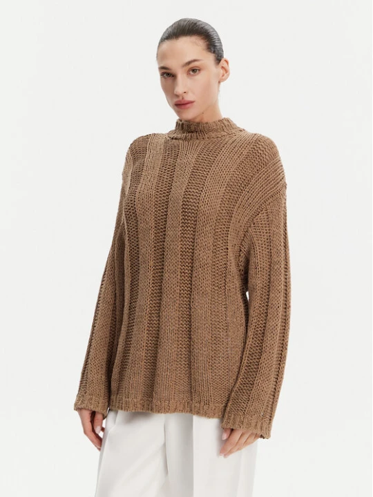 Zdjęcie produktu Tommy Hilfiger Sweter WW0WW44486 Brązowy Relaxed Fit