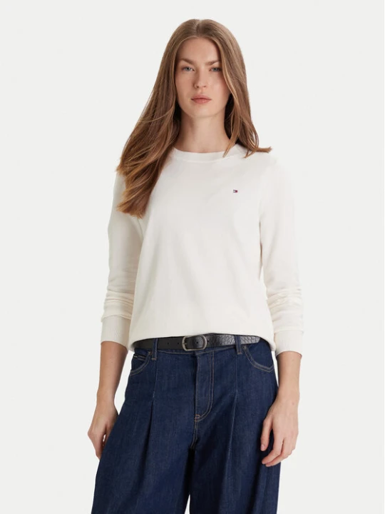 Zdjęcie produktu Tommy Hilfiger Sweter WW0WW44984 Biały Regular Fit