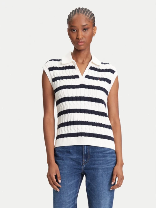 Zdjęcie produktu Tommy Hilfiger Sweter WW0WW45655 Granatowy Regular Fit