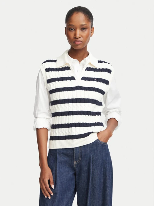 Zdjęcie produktu Tommy Hilfiger Sweter WW0WW45655 Granatowy Regular Fit