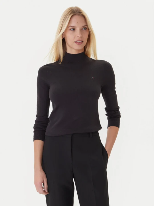 Zdjęcie produktu Tommy Hilfiger Sweter WW0WW47462 Czarny Regular Fit
