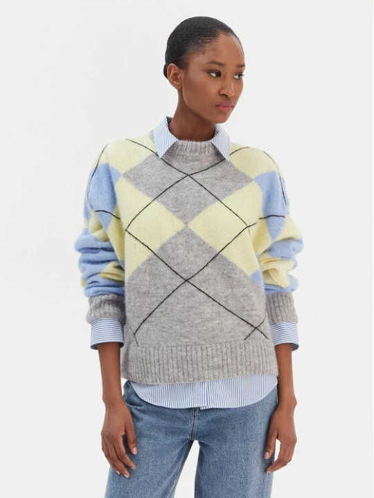 Zdjęcie produktu Tommy Hilfiger Sweter WW0WW47464 Kolorowy Relaxed Fit