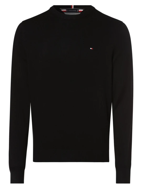 Zdjęcie produktu Tommy Hilfiger Sweter z dodatkiem kaszmiru Mężczyźni Bawełna czarny