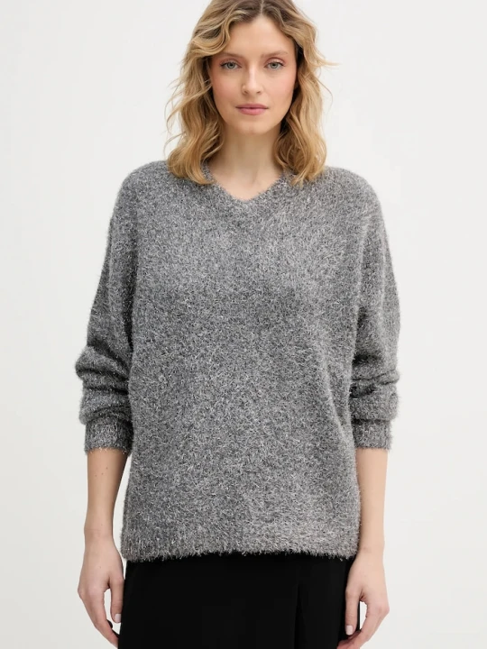 Zdjęcie produktu Tommy Hilfiger sweter z dodatkiem wełny szary