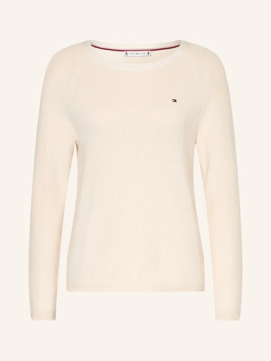 Zdjęcie produktu Tommy Hilfiger Sweter Z Dzianiny weiss BEŻOWY