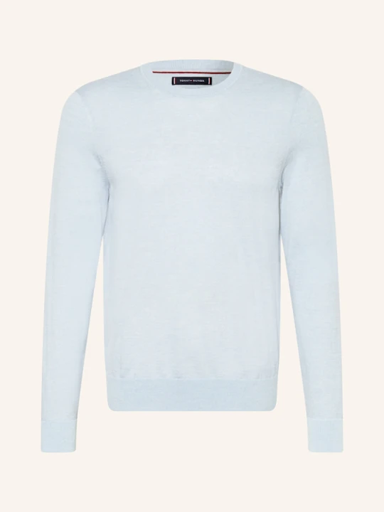 Zdjęcie produktu Tommy Hilfiger Sweter Z Wełny Merino blau JASNONIEBIESKI