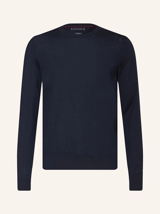 Zdjęcie produktu Tommy Hilfiger Sweter Z Wełny Merino blau GRANATOWY