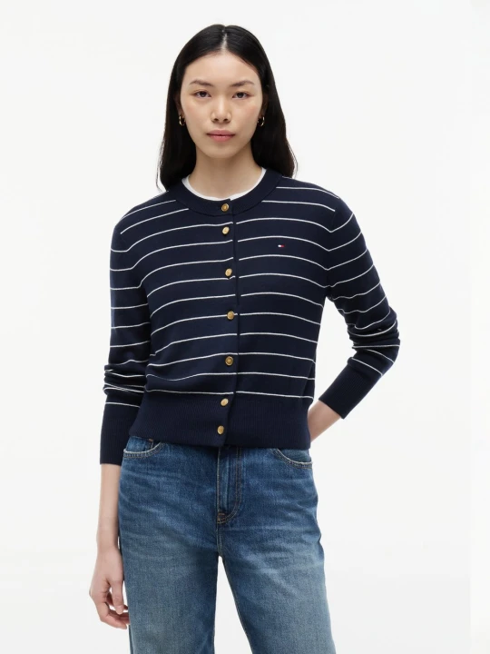 Zdjęcie produktu Tommy Hilfiger sweterka Kobiety Bawełna niebieski