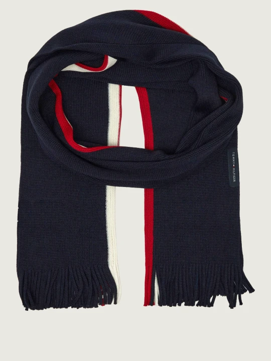 Zdjęcie produktu Tommy Hilfiger Szal Rashelle | z dodatkiem wełny granatowy