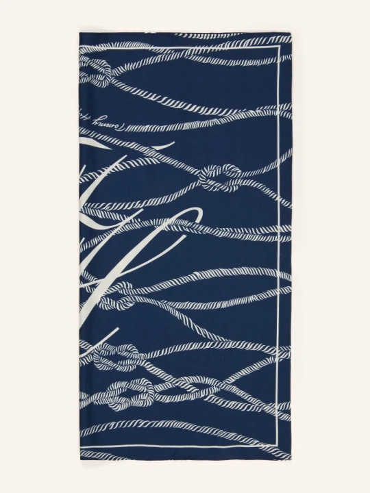 Zdjęcie produktu Tommy Hilfiger Szalik Jedwabny blau