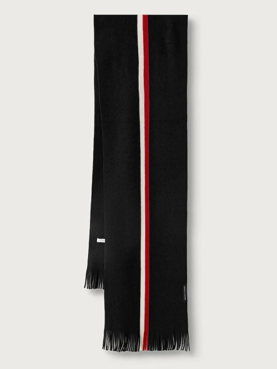 Zdjęcie produktu Tommy Hilfiger szalik męski z wełną czarny