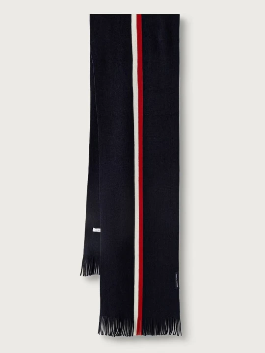 Zdjęcie produktu Tommy Hilfiger szalik męski z wełną granatowy