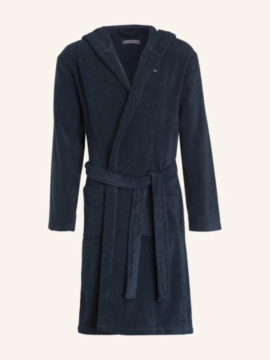 Zdjęcie produktu Tommy Hilfiger Szlafrok Męski blau NAVY