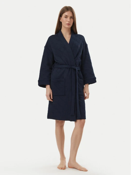 Zdjęcie produktu Tommy Hilfiger Szlafrok UW0UW06609 Granatowy