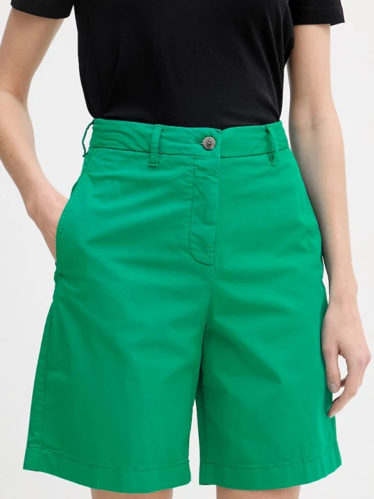 Zdjęcie produktu Tommy Hilfiger szorty chino damskie z bawełną zielony