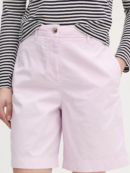 Zdjęcie produktu Tommy Hilfiger szorty chino damskie z bawełną różowy