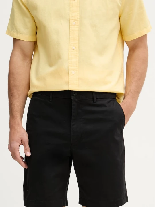 Zdjęcie produktu Tommy Hilfiger szorty chino męskie bawełniane z elastanem czarny
