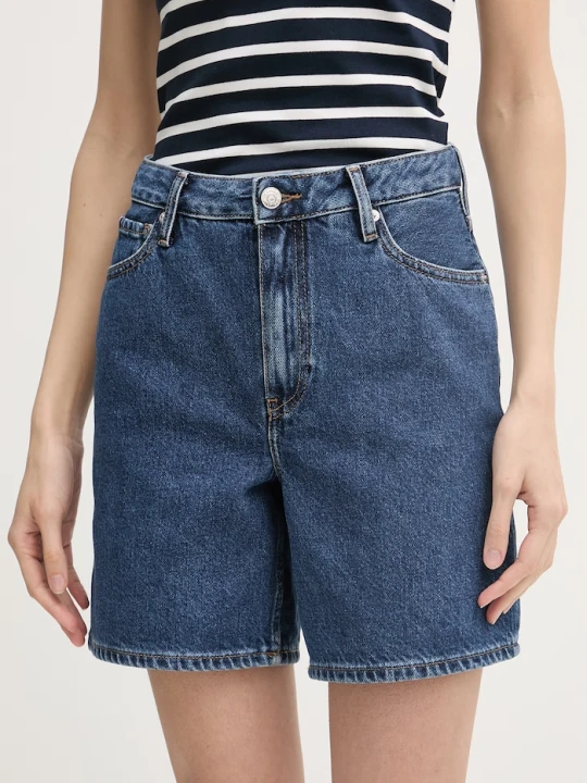 Zdjęcie produktu Tommy Hilfiger szorty damskie jeansowe granatowy