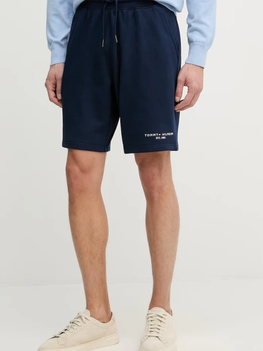 Zdjęcie produktu Tommy Hilfiger szorty dresowe męskie bawełniane granatowy