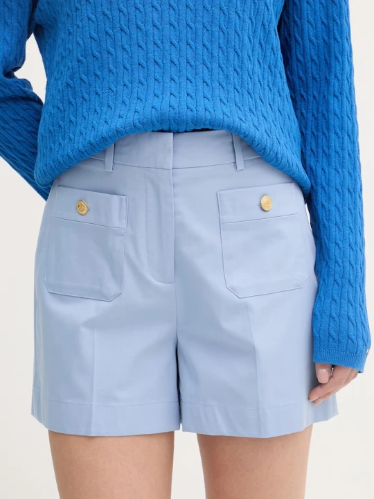 Zdjęcie produktu Tommy Hilfiger szorty eleganckie damskie niebieski