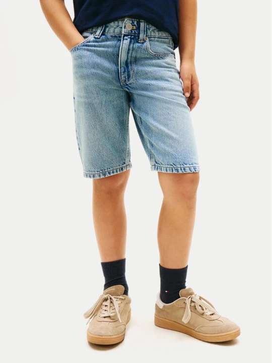 Zdjęcie produktu Tommy Hilfiger Szorty jeansowe KB0KB10237 Niebieski Straight Leg