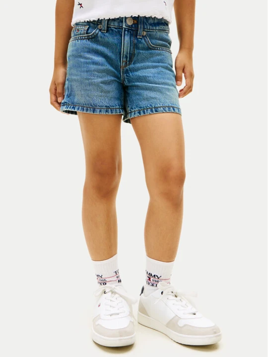 Zdjęcie produktu Tommy Hilfiger Szorty jeansowe KG0KG09132 Niebieski Regular Fit