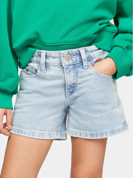 Zdjęcie produktu Tommy Hilfiger Szorty jeansowe Nora KG0KG07917 Niebieski Regular Fit