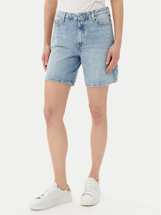 Zdjęcie produktu Tommy Hilfiger Szorty jeansowe WW0WW45505 Błękitny Regular Fit Niebieski jasny