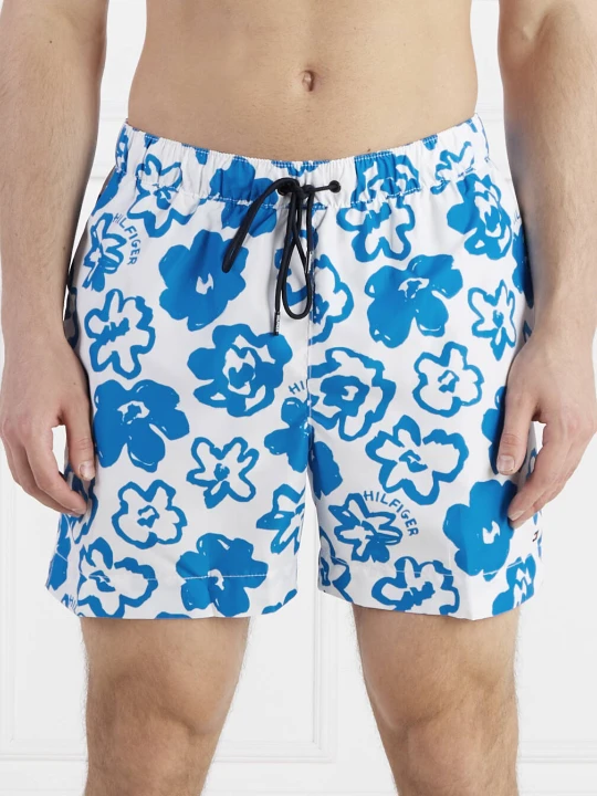 Zdjęcie produktu Tommy Hilfiger Szorty kąpielowe MEDIUM DRAWSTRING PRINT | Regular Fit niebieski