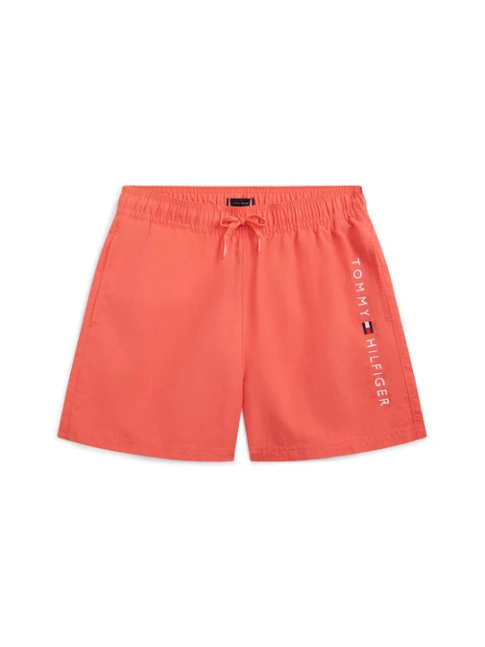 Zdjęcie produktu Tommy Hilfiger Szorty kąpielowe Original Logo Embroidery UB0UB00589 Koralowy Regular Fit