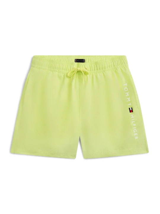 Zdjęcie produktu Tommy Hilfiger Szorty kąpielowe Original Logo Embroidery UB0UB00589 Żółty jasny Regular Fit