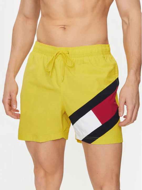 Zdjęcie produktu Tommy Hilfiger Szorty kąpielowe UM0UM02048 Żółty Slim Fit
