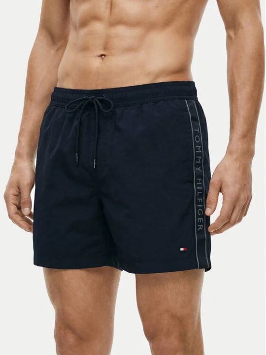 Zdjęcie produktu Tommy Hilfiger Szorty kąpielowe UM0UM03730 Granatowy Regular Fit