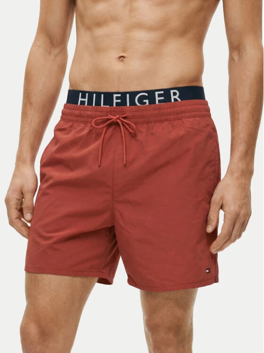 Zdjęcie produktu Tommy Hilfiger Szorty kąpielowe UM0UM03749 Czerwony Regular Fit