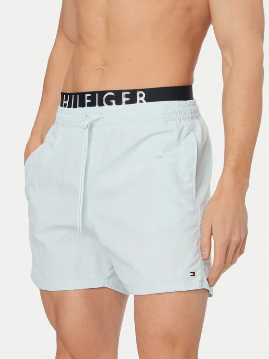 Zdjęcie produktu Tommy Hilfiger Szorty kąpielowe UM0UM03749 Niebieski jasny Regular Fit