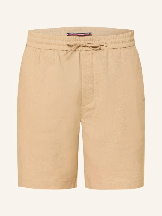 Zdjęcie produktu Tommy Hilfiger Szorty Lniane Dover Regular Fit gruen BEŻOWY