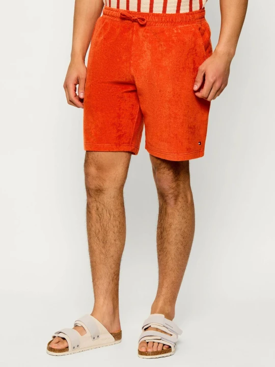 Zdjęcie produktu Tommy Hilfiger Szorty | Loose fit frotté pomarańczowy