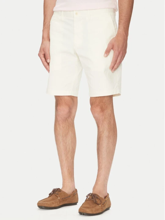 Zdjęcie produktu Tommy Hilfiger Szorty materiałowe Brooklyn MW0MW23563 Écru Regular Fit Kremowy
