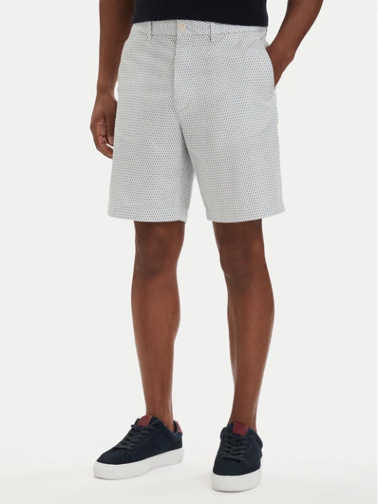 Zdjęcie produktu Tommy Hilfiger Szorty materiałowe Dover Print MW0MW42353 Biały Slim Fit