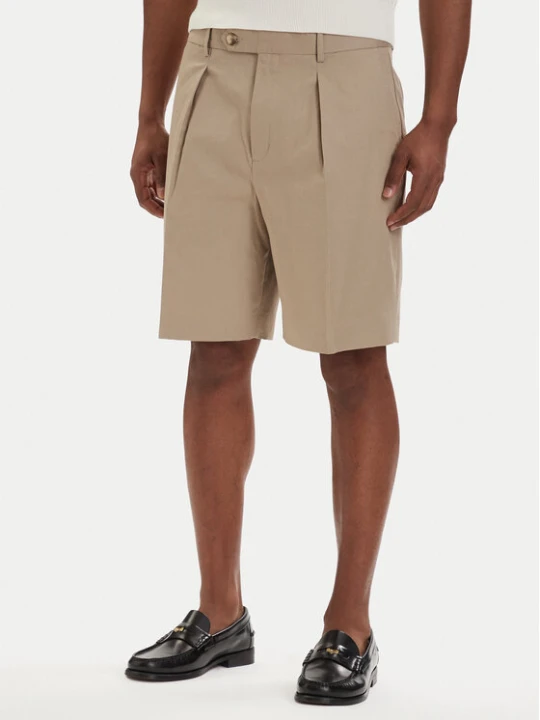 Zdjęcie produktu Tommy Hilfiger Szorty materiałowe Smart Casual MW0MW42670 Beżowy jasny Relaxed Fit
