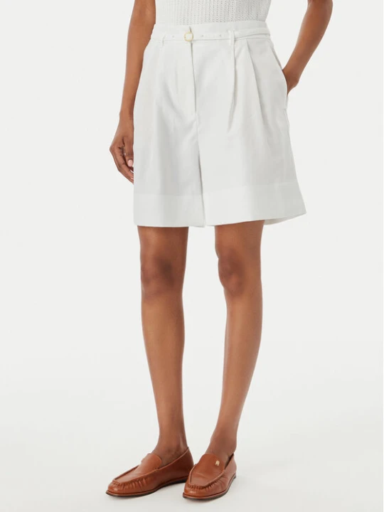 Zdjęcie produktu Tommy Hilfiger Szorty materiałowe WW0WW49040 Biały Wide Leg