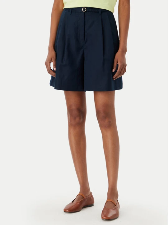 Zdjęcie produktu Tommy Hilfiger Szorty materiałowe WW0WW49040 Granatowy Wide Leg