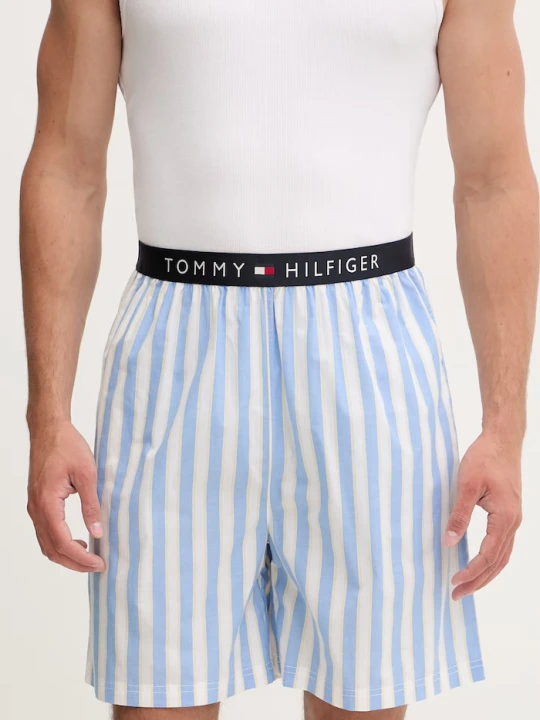 Zdjęcie produktu Tommy Hilfiger szorty piżamowe męskie bawełniane niebieski
