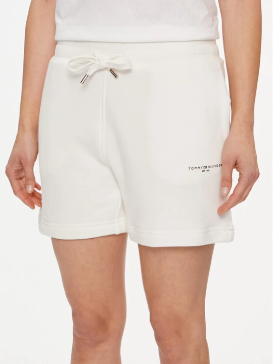 Zdjęcie produktu Tommy Hilfiger Szorty sportowe 1985 WW0WW38348 Écru Kremowy
