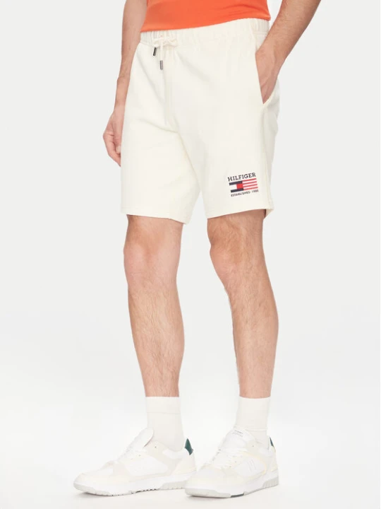 Zdjęcie produktu Tommy Hilfiger Szorty sportowe American MW0MW39862 Écru Regular Fit Kremowy