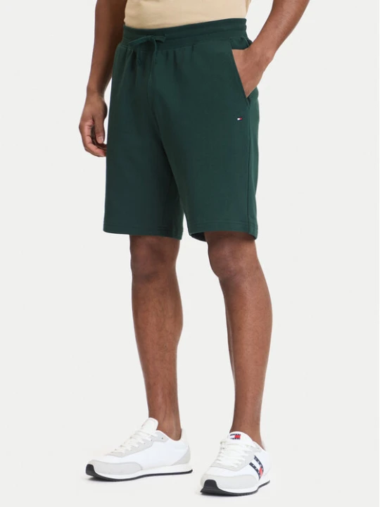 Zdjęcie produktu Tommy Hilfiger Szorty sportowe Essential Terry MW0MW37240 Zielony Regular Fit