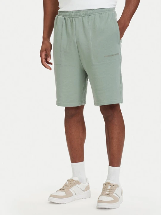 Zdjęcie produktu Tommy Hilfiger Szorty sportowe Essential UM0UM03914 Zielony jasny Regular Fit
