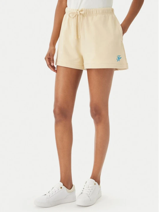 Zdjęcie produktu Tommy Hilfiger Szorty sportowe Logo Embroidery WW0WW48765 Beżowy jasny Regular Fit
