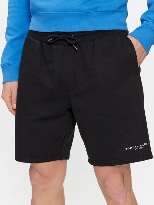 Zdjęcie produktu Tommy Hilfiger Szorty sportowe Logo MW0MW34201 Czarny Regular Fit
