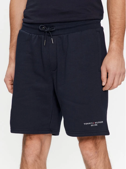 Zdjęcie produktu Tommy Hilfiger Szorty sportowe Logo MW0MW34201 Granatowy Regular Fit